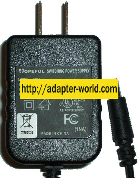 HOPEFUL XP25 AC ADAPTER 5VDC 2A POWER SUPPLY - Click Image to Close